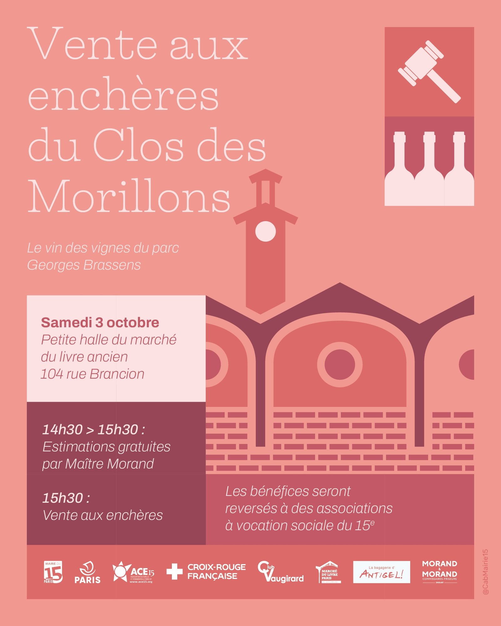 À l'occasion des Journées Brassens 2026, les amateurs de vin ont également rendez-vous le samedi 3 octobre pour la traditionnelle vente aux enchères solidaire du Clos des Morillons !