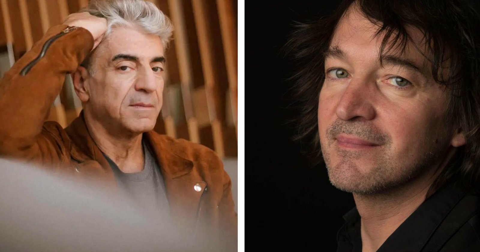 Didier Varrod, président d'honneur et Cali, parrain, des 39es Journées Brassens