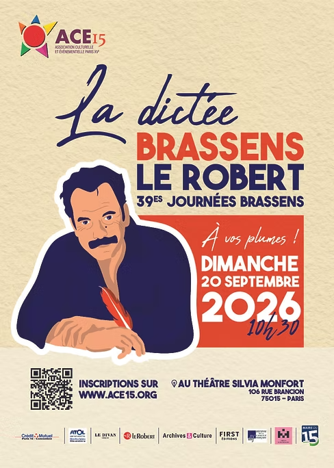 Dictée Brassens - Le Robert - 39es Journées Brassens